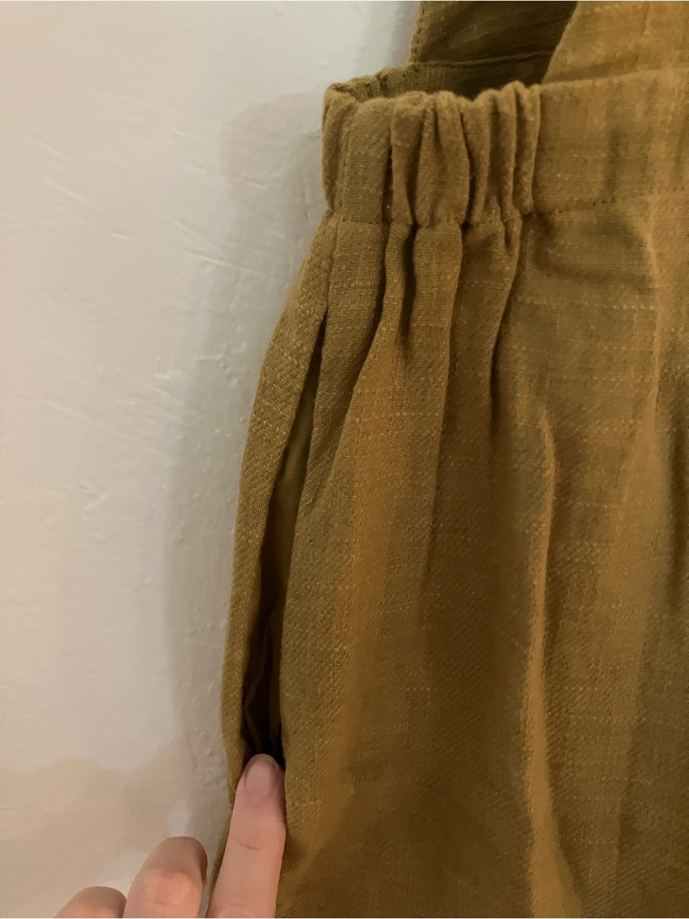 Amente Mustard Linen Overalls NWT - Picture 5 of 7